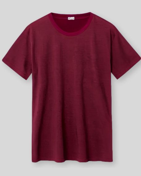 Tricou visiniu, maneca scurta