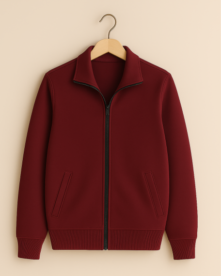 Bluza trening cu guler, visinie, femei