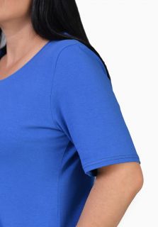 Tricou albastru inchis, maneca medie